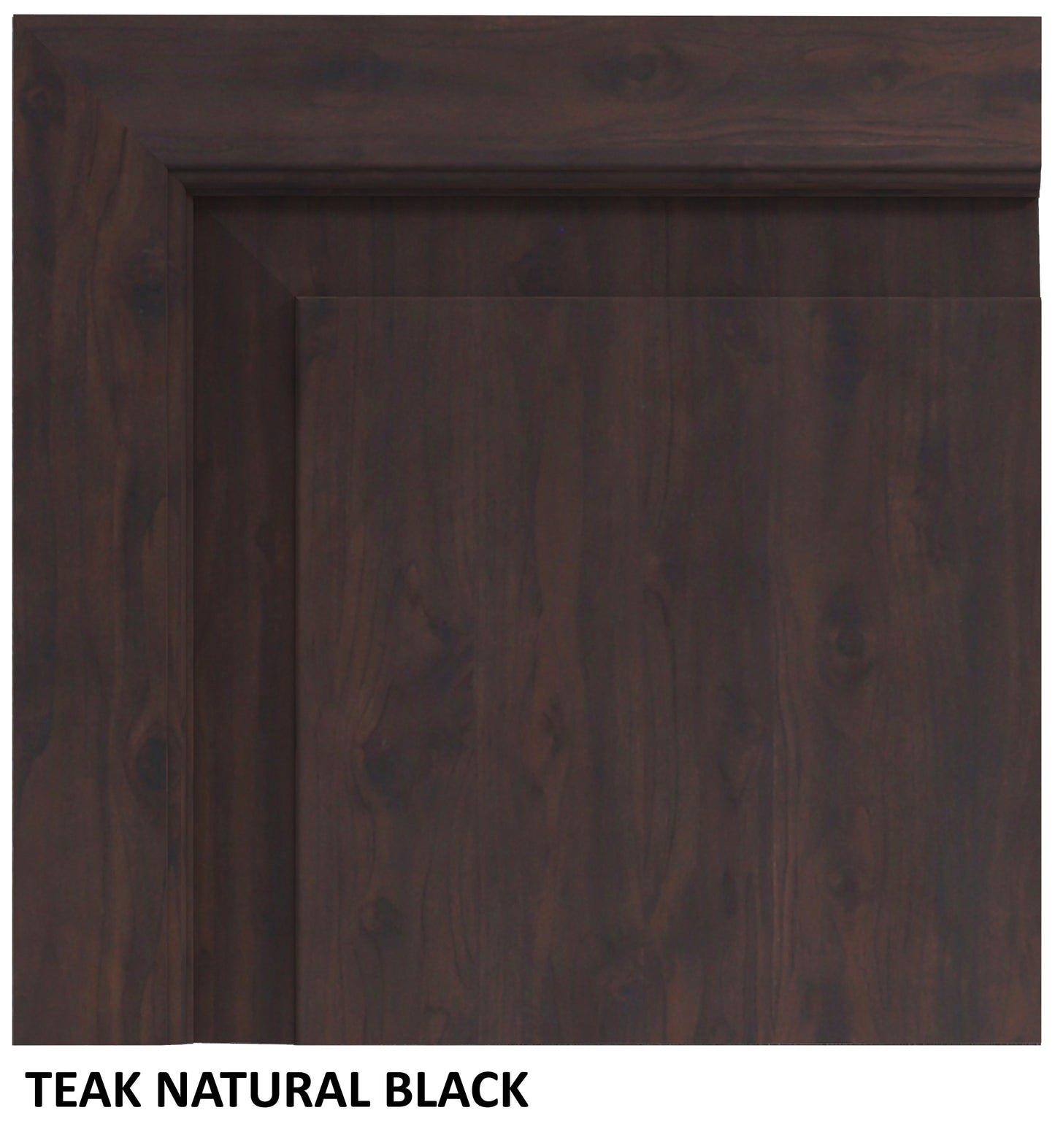 Bartholomew 84" Teak Live Edge Dining Table - Natural + Black