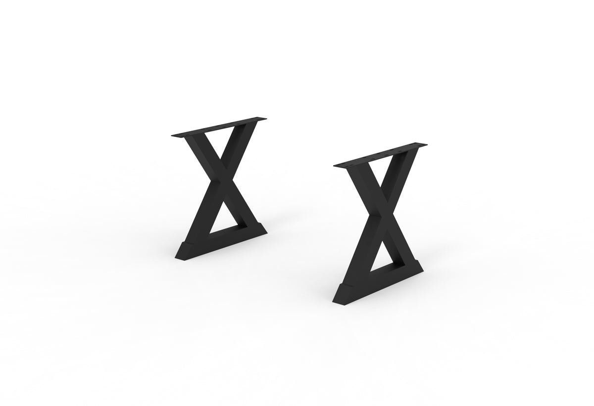 Steel X Dining Table Legs - 120"