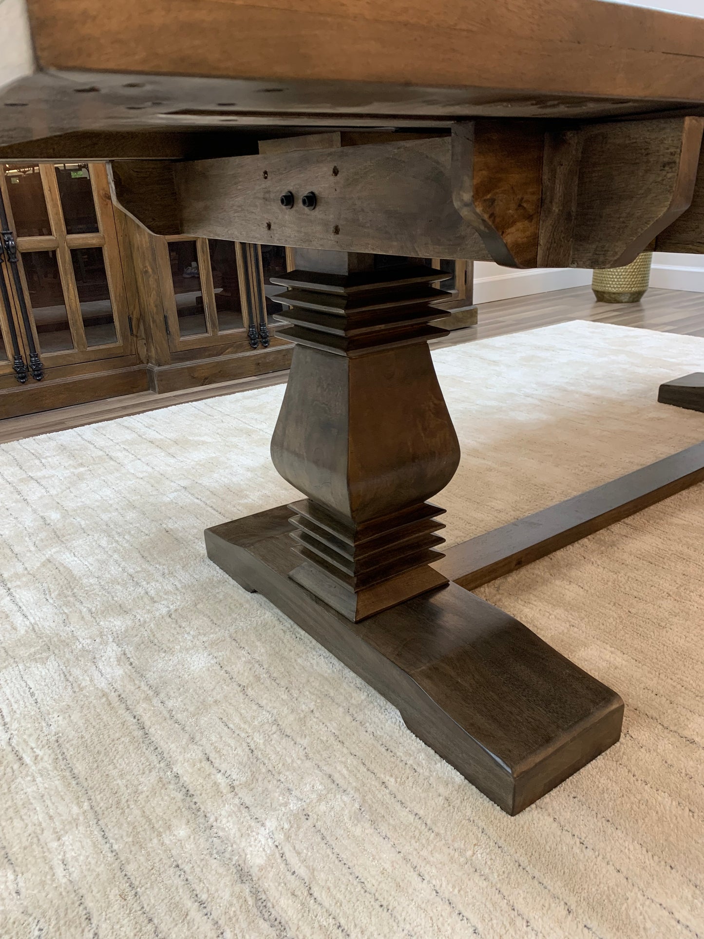 Constantine 84" - 102" Butterfly Leaf Extension Dining Table - Distressed Natural