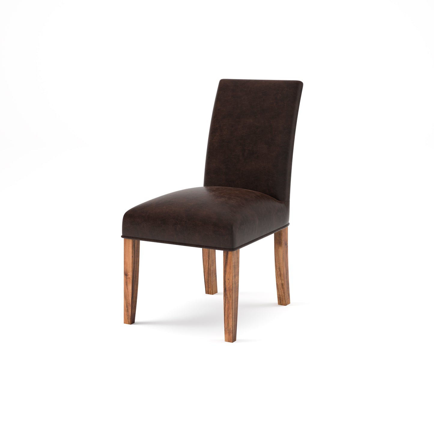 Jonas Top Grain Leather Dining Chair - Tobacco + Natural