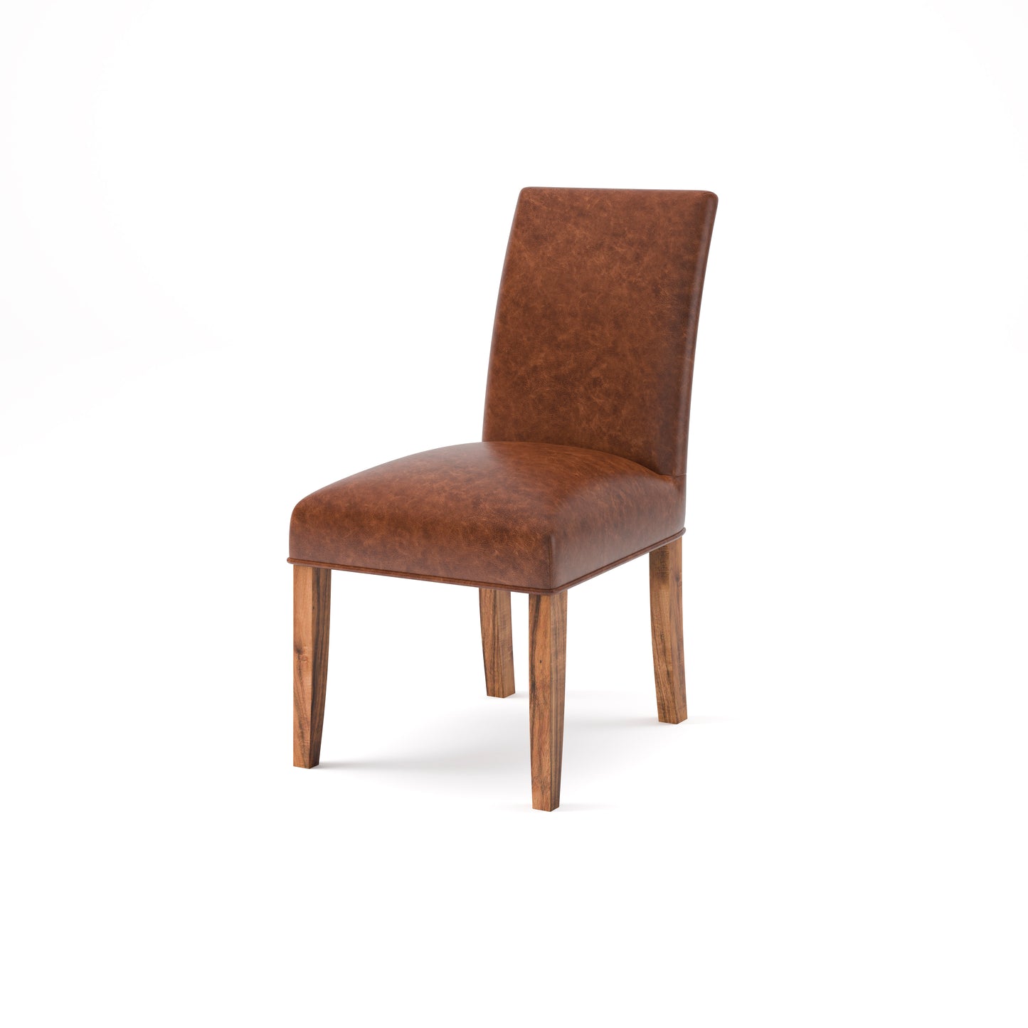 Jonas Top Grain Leather Dining Chair - Whiskey + Natural