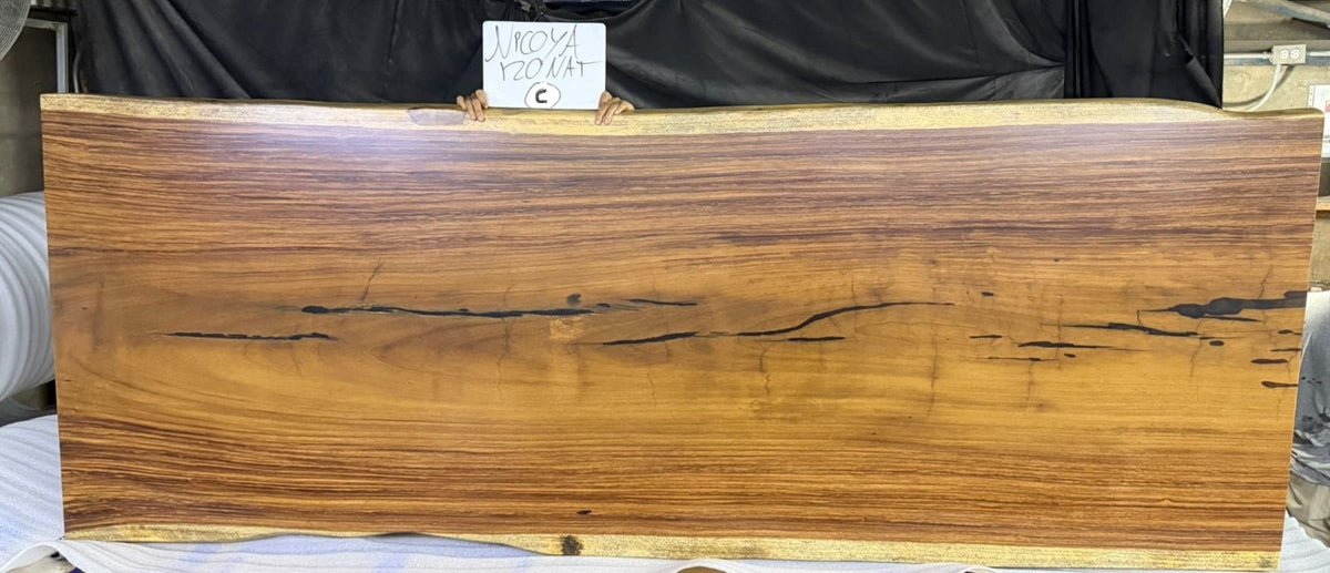 Nicoya 120" Guanacaste Live Edge Dining Table - Natural - SN550