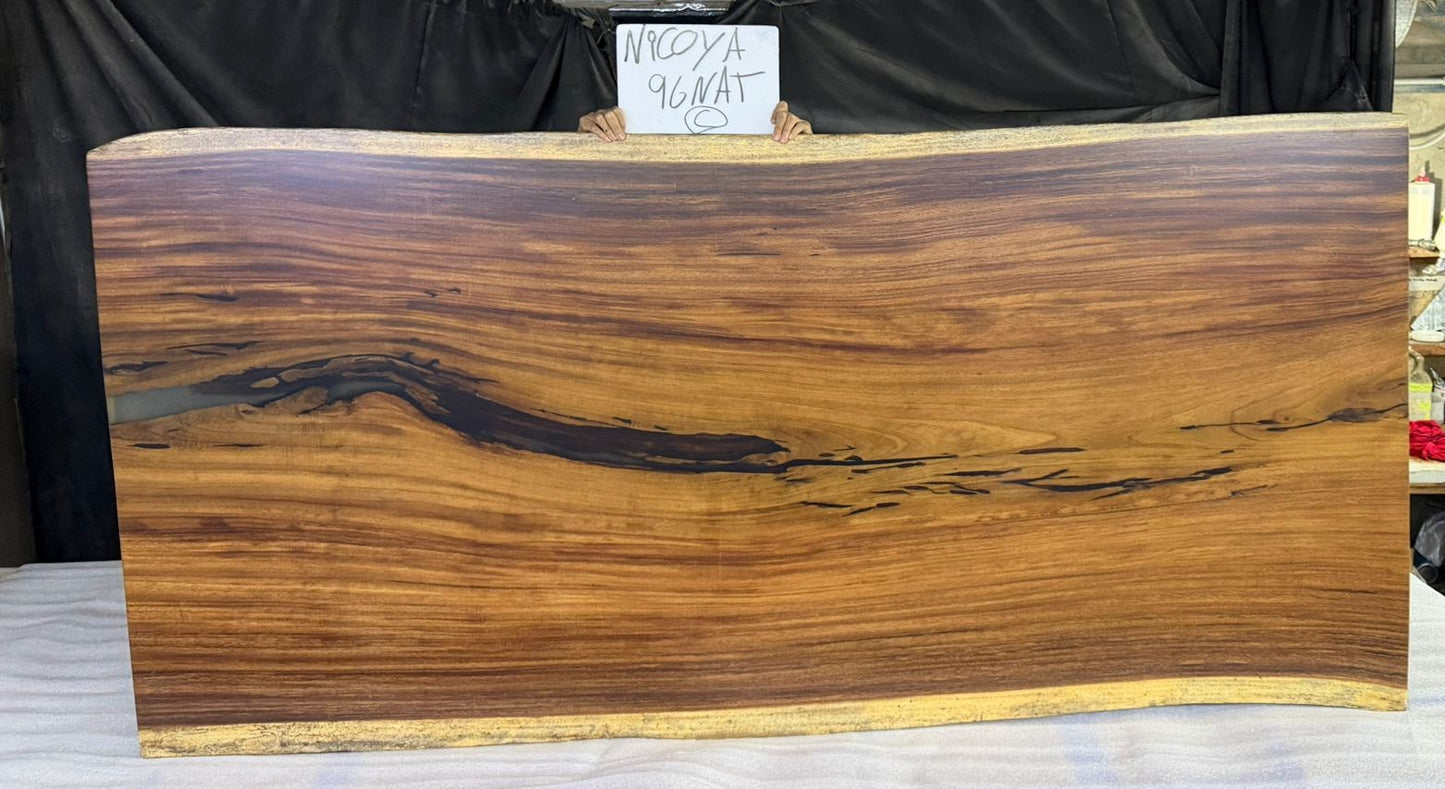 Nicoya 96" Guanacaste Live Edge Dining Table - Natural - SN544