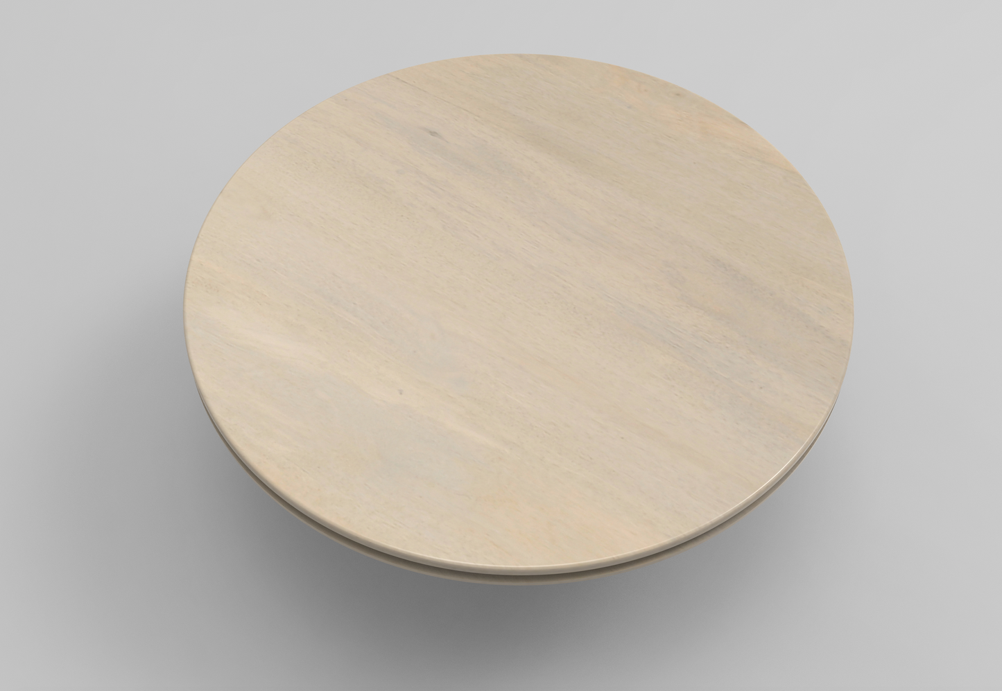 Weston 72" Acacia Round Dining Table - New White Wash