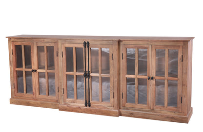 Billings 100" Breakfront 6 Door Sideboard - Natural