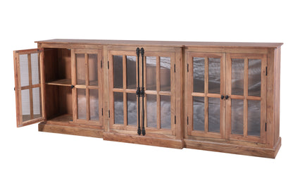 Billings 100" Breakfront 6 Door Sideboard - Natural