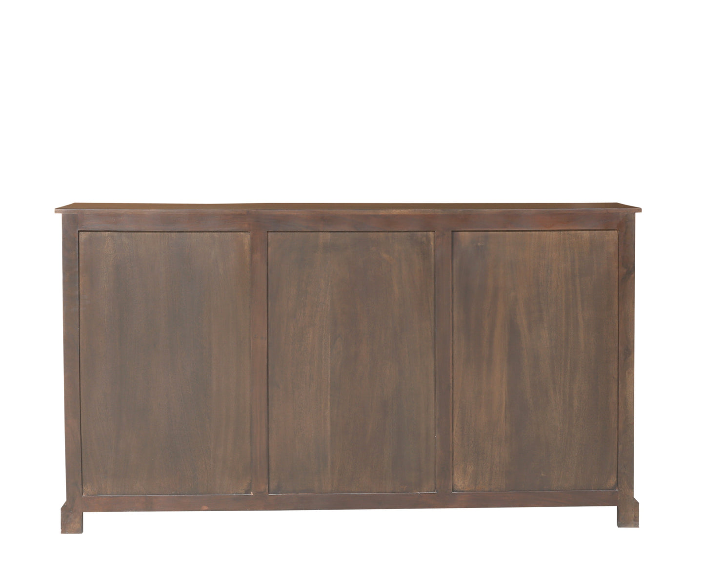 Clarissa 72" Acacia 4 Door Breakfront Sideboard - Natural + Black