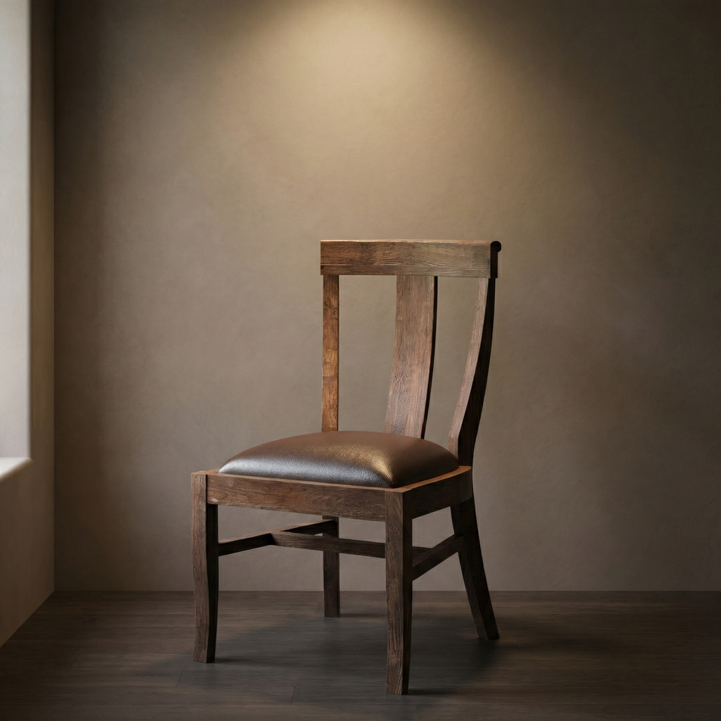 Antony Acacia Dining Side Chair - Natural + Smoke