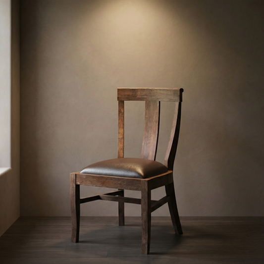 Antony Acacia Dining Side Chair - Natural + Smoke