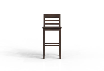 Malcolm Acacia Ladderback Bar Stool - Natural + Black