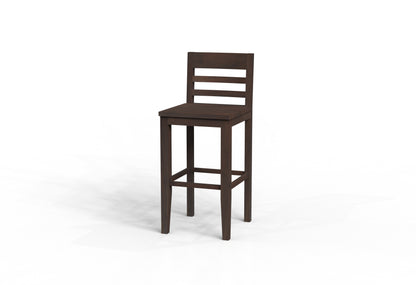 Malcolm Acacia Ladderback Bar Stool - Natural + Black