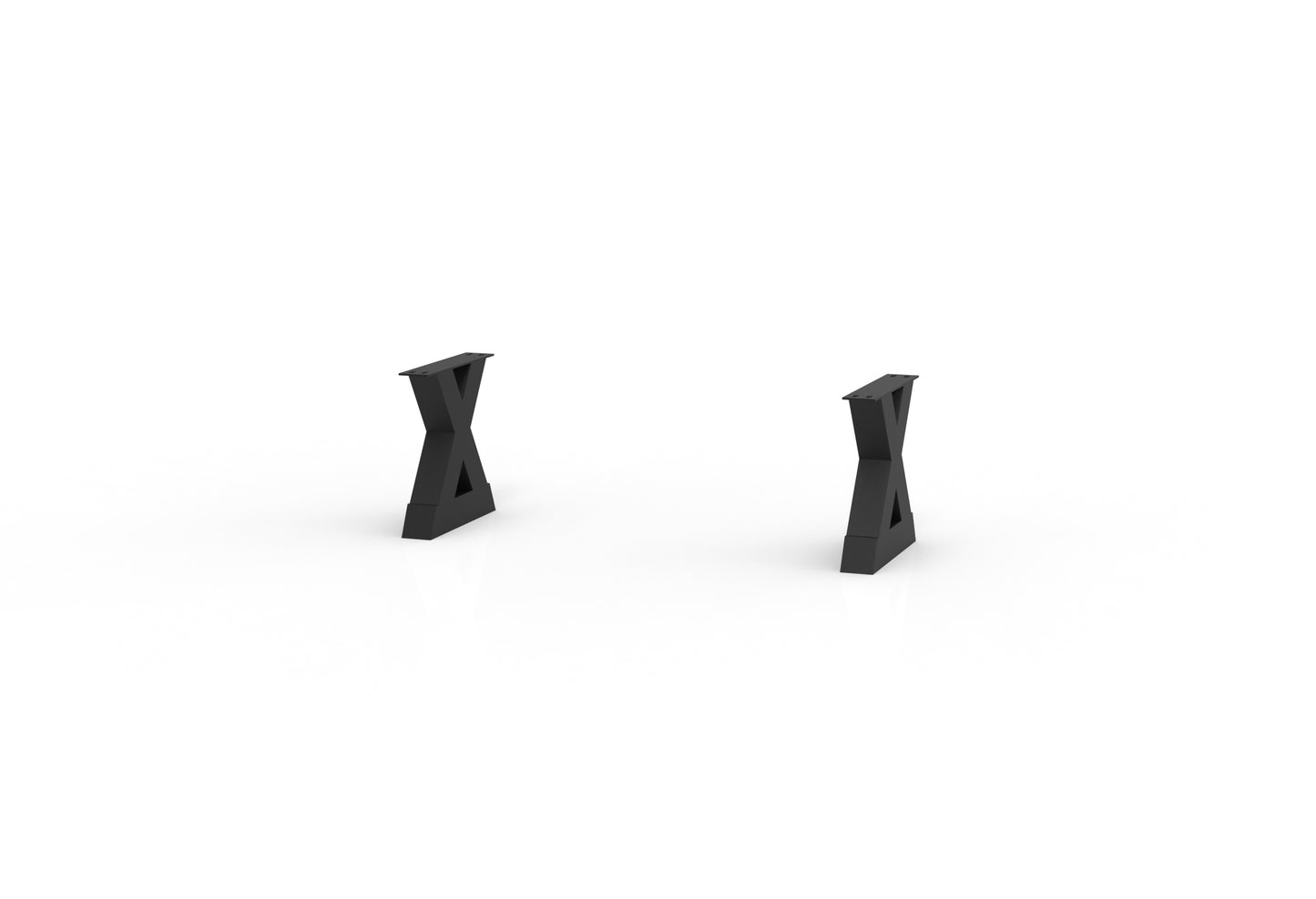 Steel X Dining Bench Legs - 60"/72"/84"