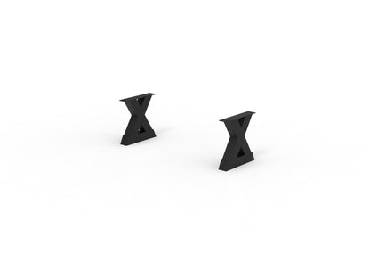 Steel X Dining Bench Legs - 60"/72"/84"