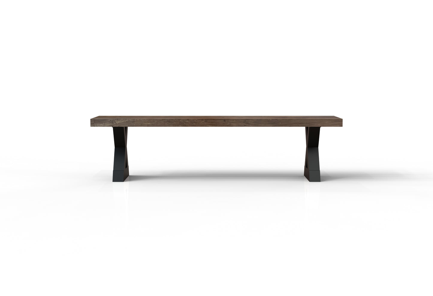 Maxwell 72" Acacia Dining Bench - Natural + Smoke