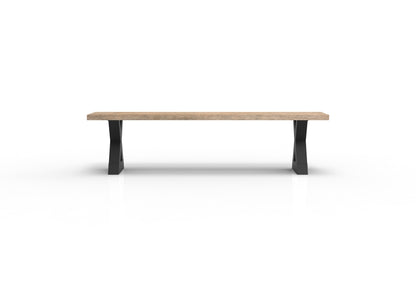 Wallace 72" Oak Dining Bench - Sandblasted Natural