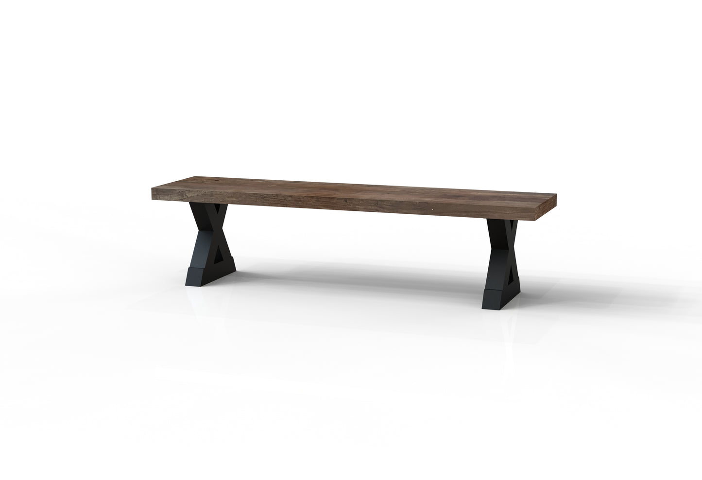 Maxwell 72" Acacia Dining Bench - Natural + Smoke