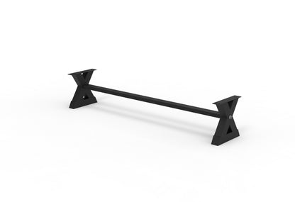 Steel X Dining Bench Legs - 96"
