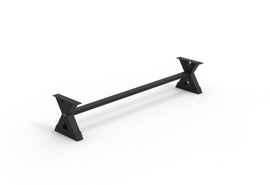 Steel X Dining Bench Stretcher - 96"
