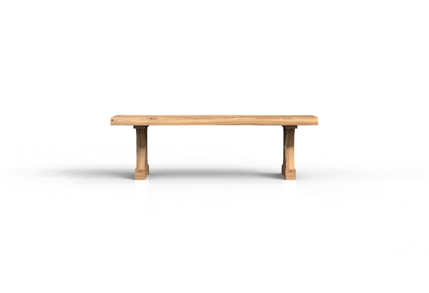 Malcolm 60" Acacia Live Edge Dining Bench - Natural