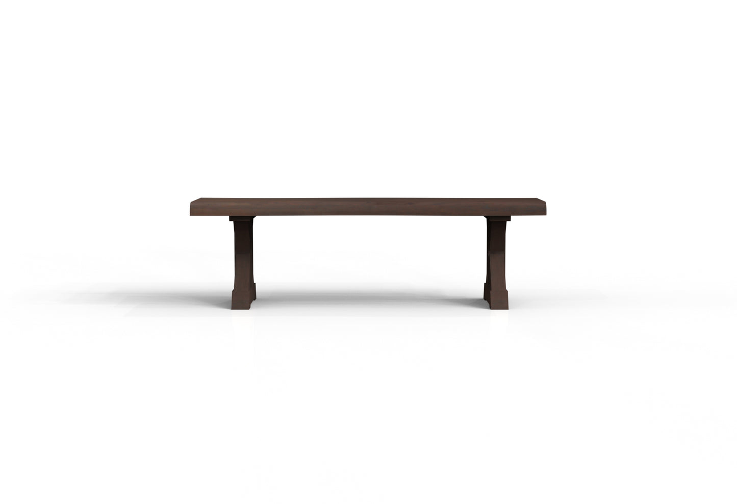 Malcolm 60" Acacia Live Edge Dining Bench - Natural + Black