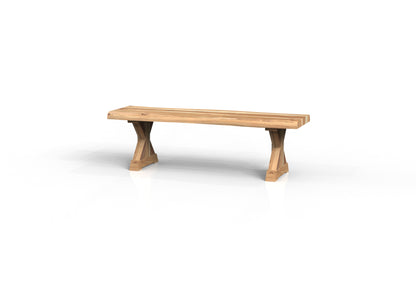 Malcolm 60" Acacia Live Edge Dining Bench - Natural