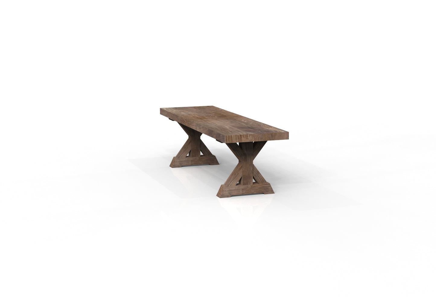 Maxwell 60" Acacia Dining Bench - Natural + Smoke