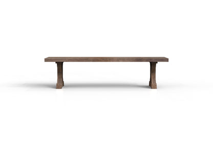 Maxwell 72" Acacia Dining Bench - Natural + Smoke