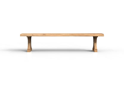 Malcolm 84" Acacia Live Edge Dining Bench - Natural