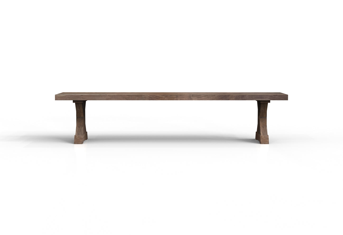 Maxwell 84" Acacia Dining Bench - Natural + Smoke