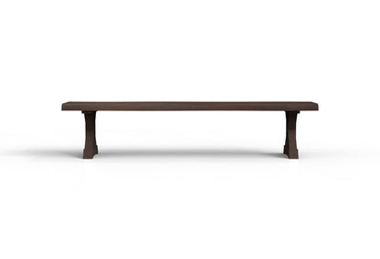 Malcolm 84" Acacia Live Edge Dining Bench - Natural + Black