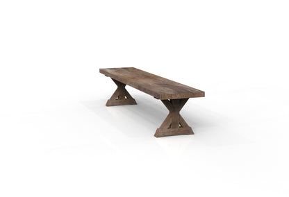 Maxwell 84" Acacia Dining Bench - Natural + Smoke