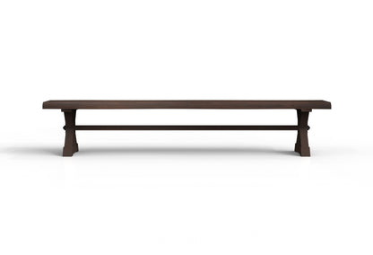 Malcolm 96" Acacia Live Edge Dining Bench - Natural + Black