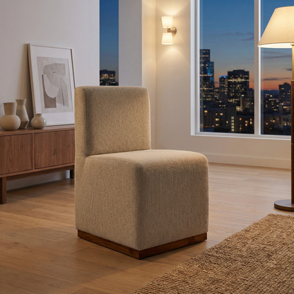 Bianca Dining Chair -  Performance Ecru + Natural