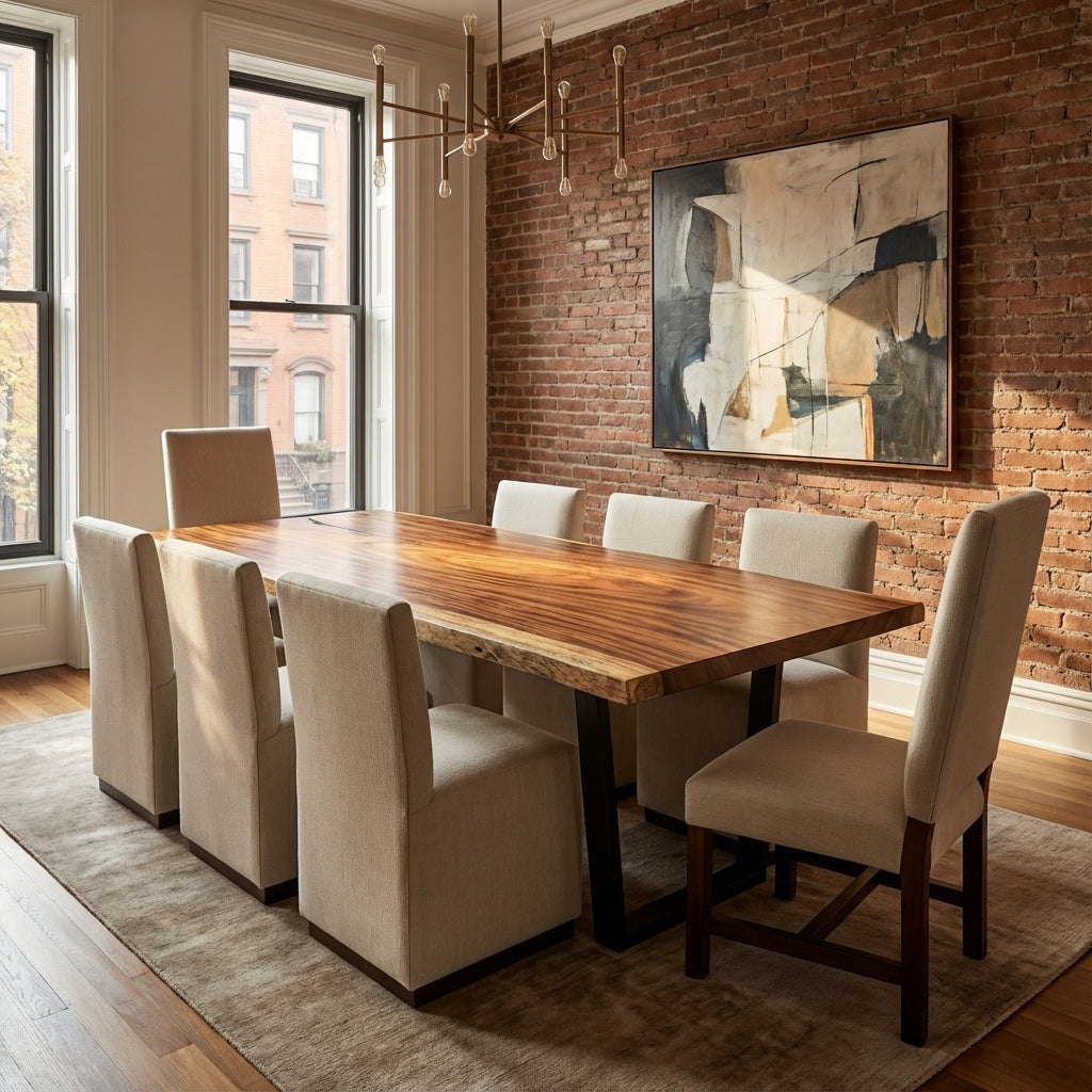 Bianca Dining Chair -  Performance Ecru + Natural & Smoke