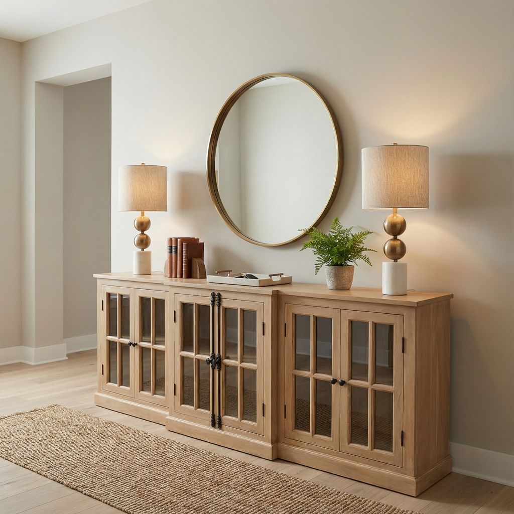 Billings 100" Breakfront 6 Door Sideboard - New White Wash