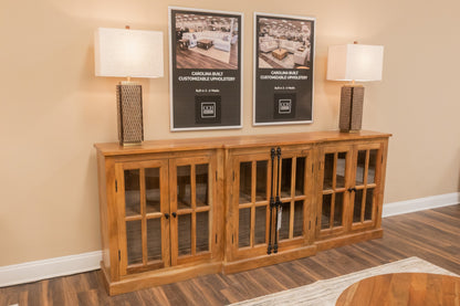 Billings 100" Breakfront 6 Door Sideboard - Natural