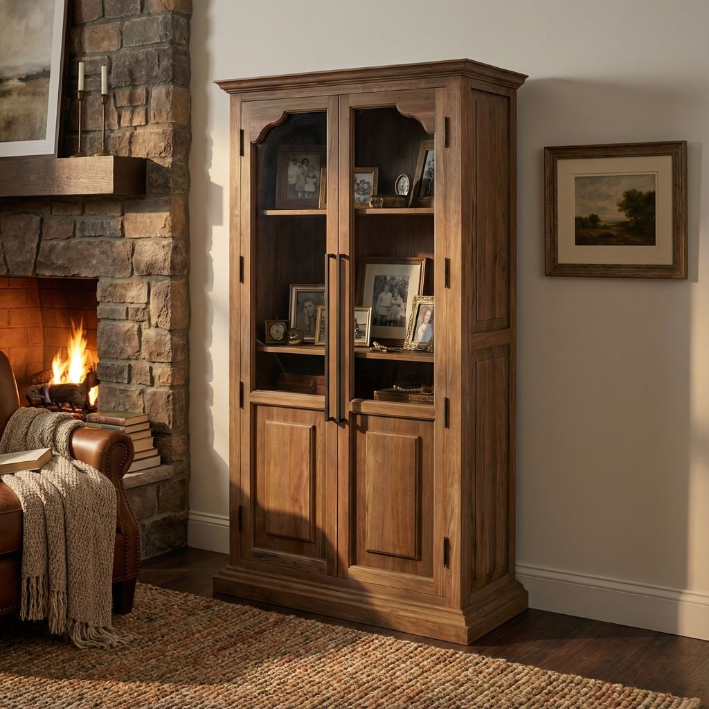 Bradshaw 40" 2 Door Cabinet - Natural + Gray