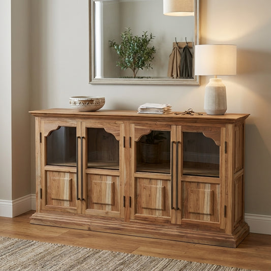 Bradshaw 76" 4 Door Sideboard - Natural