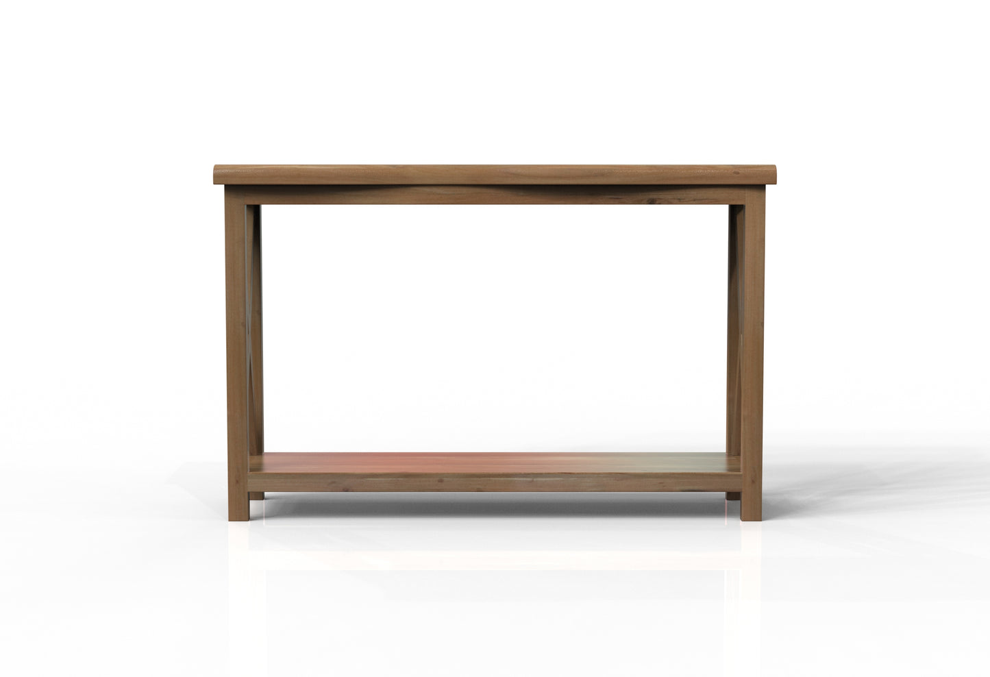 Malcolm Acacia 56" Live Edge Console Table - Natural + Gray