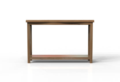 Malcolm Acacia 56" Live Edge Console Table - Natural + Gray