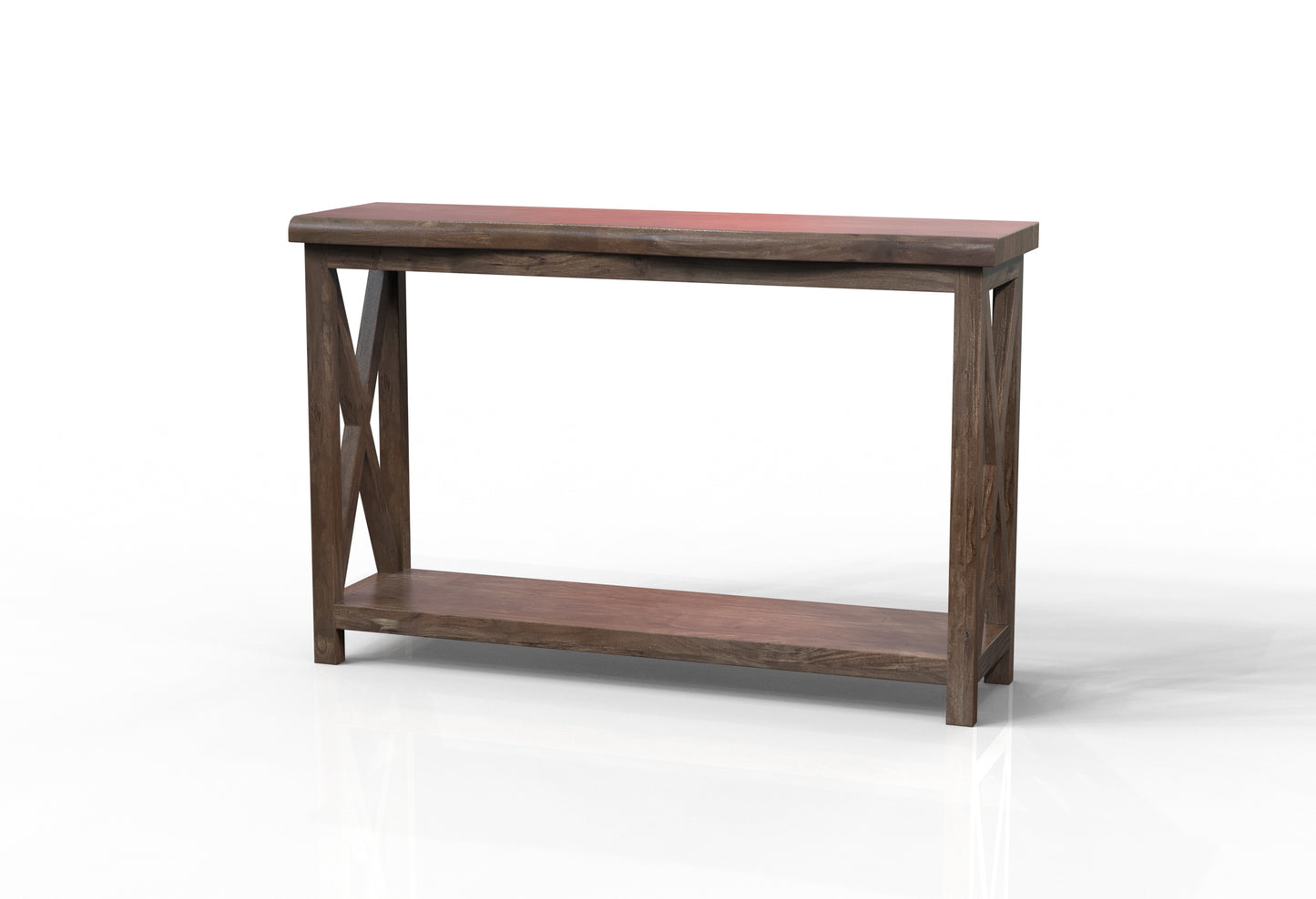 Malcolm Acacia 56" Live Edge Console Table - Natural + Smoke