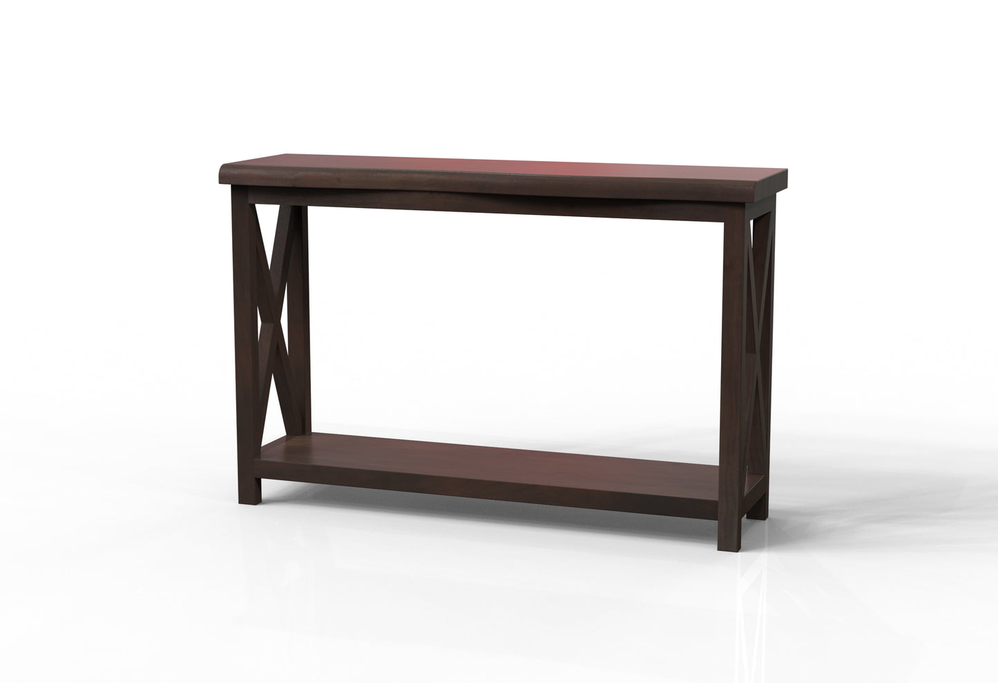 Malcolm Acacia 56" Live Edge Console Table - Natural + Black