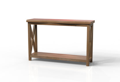 Malcolm Acacia 56" Live Edge Console Table - Natural + Gray