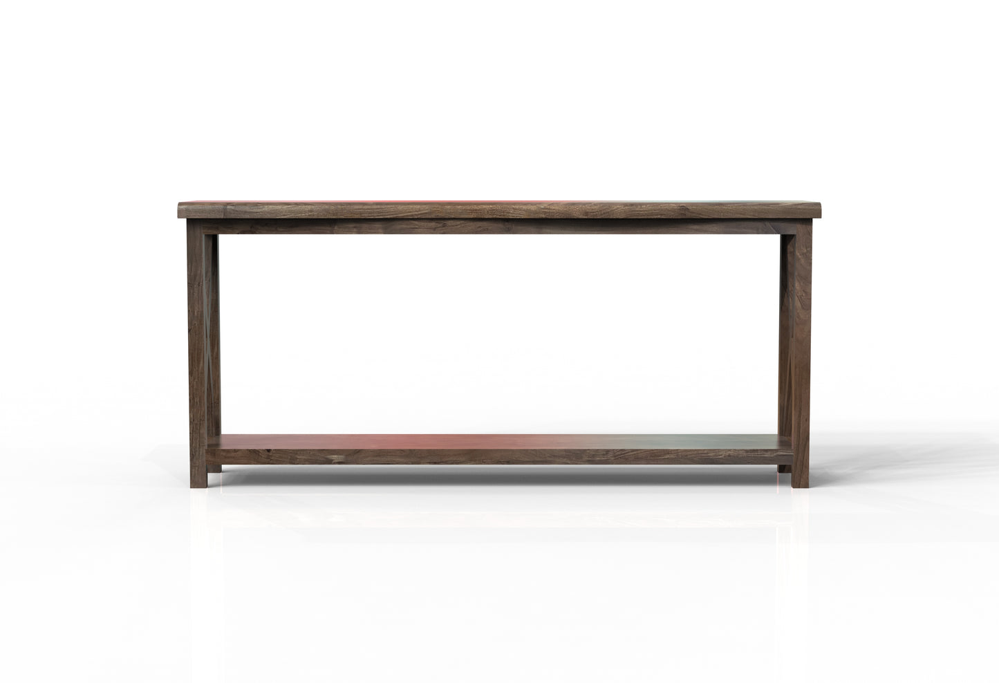 Malcolm Acacia 80" Live Edge Console Table - Natural + Smoke