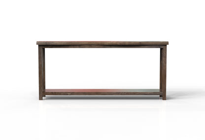 Malcolm Acacia 80" Live Edge Console Table - Natural + Smoke