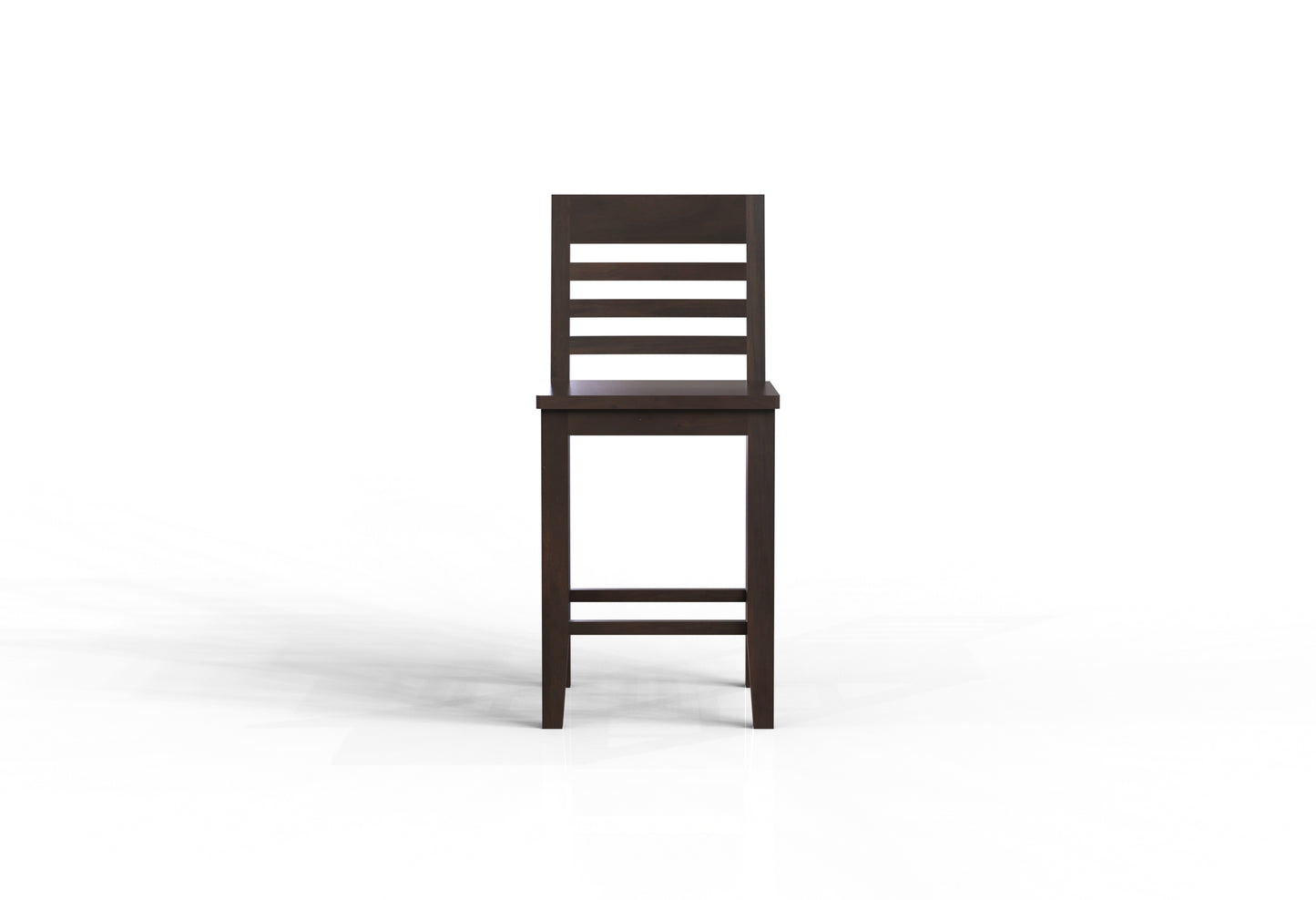 Malcolm Acacia Ladderback Counter Stool - Natural + Black