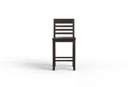 Malcolm Acacia Ladderback Counter Stool - Natural + Black