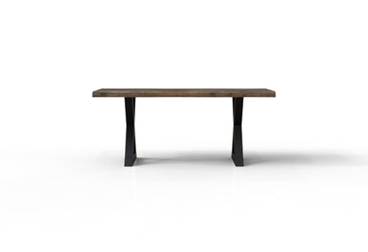 Malcolm Acacia 72" Live Edge Dining Table - Natural + Smoke
