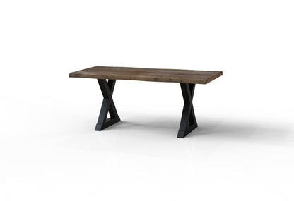 Malcolm Acacia 72" Live Edge Dining Table - Natural + Smoke