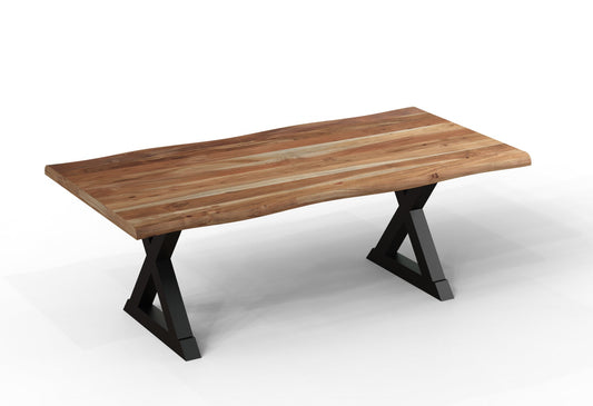 Malcolm Acacia 84″ Live Edge Dining Table — Natural